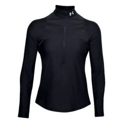 Under Armour Qualifier Half Zip Womens Shirt -Pulley Shop 12111 001BLACK 3