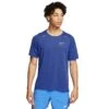 Nike Rise 365 Mens Short Sleeve Running Shirt -Pulley Shop 12496 ASTRONBLUE430