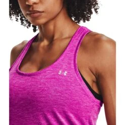 Under Armour Tech Twist Womens Workout Tank Top -Pulley Shop 13628 METEORPNK660 2 53de959d f51b 4972 918c 863264ec28a2