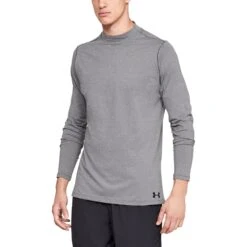 Under Armour ColdGear Fitted Mock Mens Long Sleeve Shirt -Pulley Shop 13642 019CHARCOALHT b717e31d d0a6 4db5 b747 e443d914a159