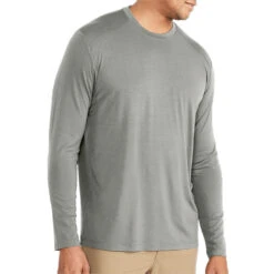 Free Fly Bamboo Midweight Mens Long Sleeve Shirt -Pulley Shop 15545 FATIGUE513