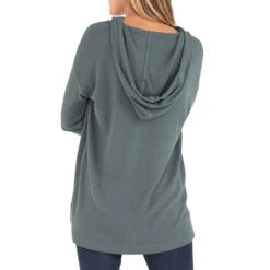 Free Fly Bamboo Waffle Womens Hoodie -Pulley Shop 15556 BALSAM101 1