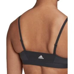 Adidas All Me 3-Stripes Womens Training Bra -Pulley Shop 17476 BLACKWHITE 2 9341af05 f934 4d09 84a2 0f8663b665f3