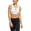 Adidas Dont Rest Alphaskin Padded White Womens Sports Bra 1 Adidas Dont Rest Alphaskin Padded White Womens Sports Bra -Pulley Shop 17478 WHITE
