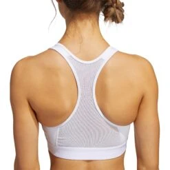 Adidas Dont Rest Alphaskin Padded White Womens Sports Bra -Pulley Shop 17478 WHITE 2