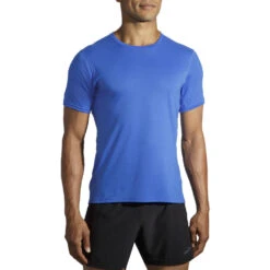 Brooks Distance Short Sleeve Mens Running Shirt -Pulley Shop 18060 HBLUETIFUL471 28483364 dc39 4d44 ae38 162a97e44de8