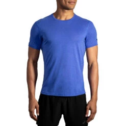Brooks Distance Short Sleeve Mens Running Shirt -Pulley Shop 18060 HTHRAMPAROBLU f256264d 7603 4c97 8ee0 f6a422512366