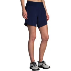 Brooks Chaser 7in Womens Running Shorts -Pulley Shop 18065 NAVY 83736a91 0263 47ab 9d87 63f57a818ed2