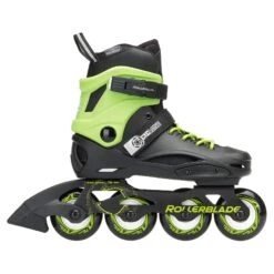 Rollerblade Cyclone Boys Adjustable Inline Skates -Pulley Shop 18090 BLACKGREEN 3