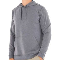 Free Fly Bamboo Fleece Mens Hoodie -Pulley Shop 18368 HEATHERNVY112