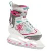 Bladerunner By Rollerblade Micro Ice Girls Adjustable Ice Skates -Pulley Shop 19028 WHITEPINK