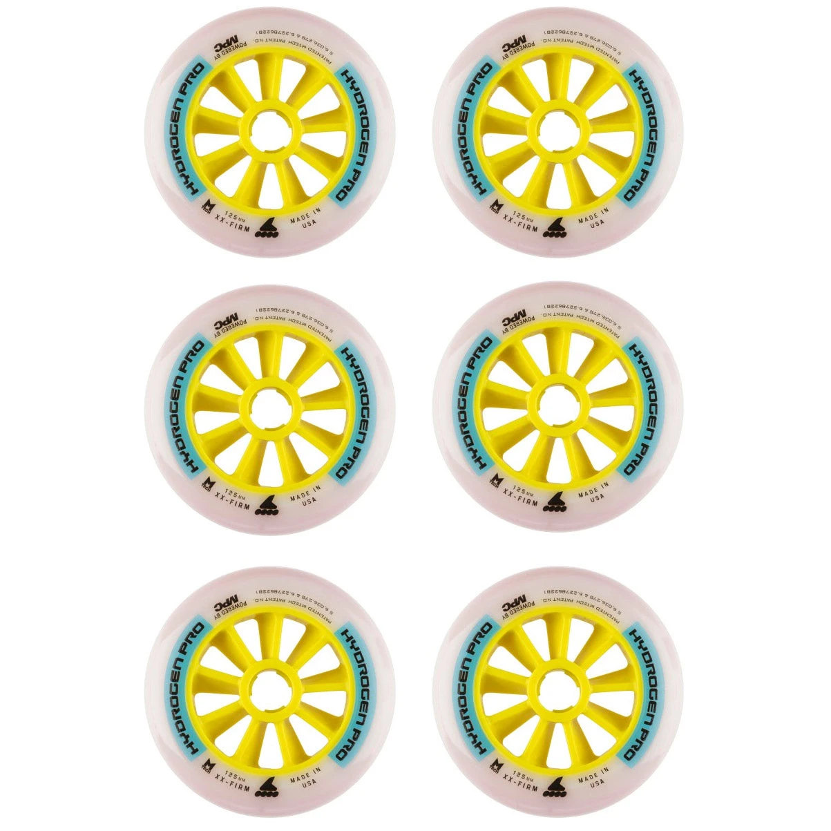 Rollerblade Hydrogen Pro 110mm XX-Firm Inline Skate Wheels 8-Pack 3 Rollerblade Hydrogen Pro 110mm XX-Firm Inline Skate Wheels 8-Pack