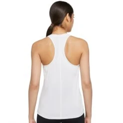 Nike Dri-FIT One Racerback Womens Tank Top -Pulley Shop 21272 WHITE100 1