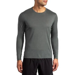 Brooks Distance Mens Longsleeve Running Shirt -Pulley Shop 21893 HTHDOYSTR371