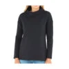 Free Fly Bamboo Thermal Fleece Womens Mockneck Pullover -Pulley Shop 22453 HTHRBLACK101