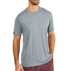 Free Fly Bamboo Lightweight Drifter Mens T-Shirt -Pulley Shop 22993 SLATE310
