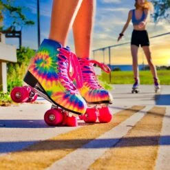 Fit-Tru Cruze Quad TieDye Womens Roller Skates -Pulley Shop 24383 MULTI 3