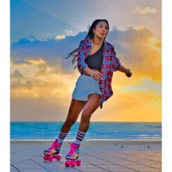 Fit-Tru Cruze Quad TieDye Womens Roller Skates -Pulley Shop 24383 MULTI 5