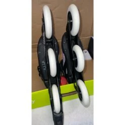 Rollerblade Macroblade 110 3WD Womens Inline Skates (Size 8 Lightly Used) -Pulley Shop 27658 BLKGRYPINK 4