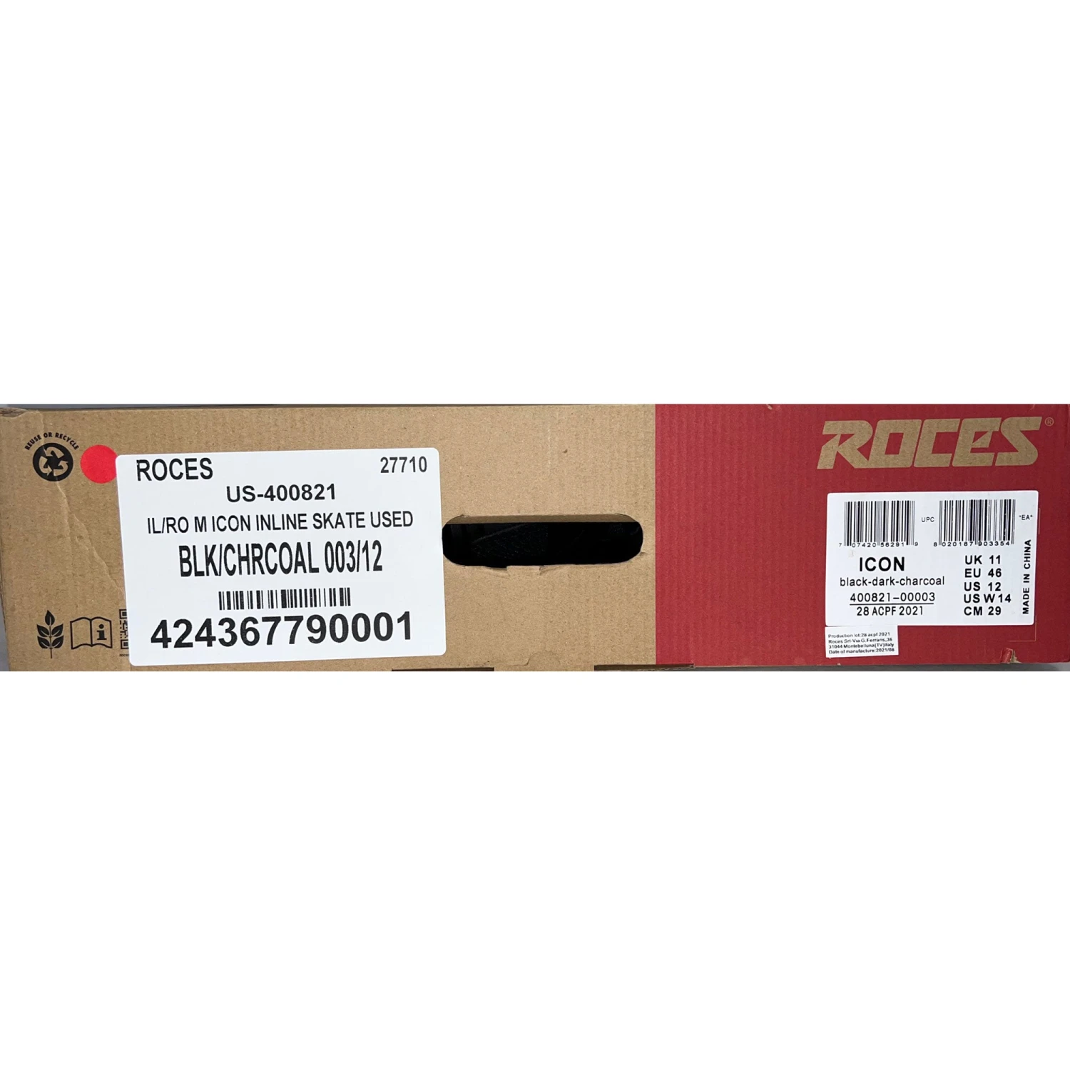 Roces Icon Mens Inline Skates (Size 12 - Demo Lightly Used) 8 Roces Icon Mens Inline Skates (Size 12 - Demo Lightly Used) - Image 6