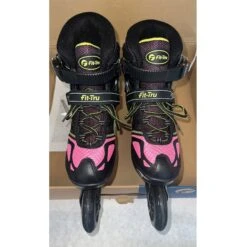 Fit-Tru Cruze 84 Pink Womens Inline Skates (Size 7 - Demo Lightly Used) -Pulley Shop 27763 BLKPNKYEL 2