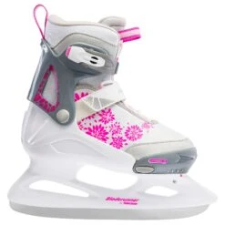 Rollerblade Bladerunner By RB Micro Ice Girls Adj Ice Skates (Size 2-5 NEW Open Box)