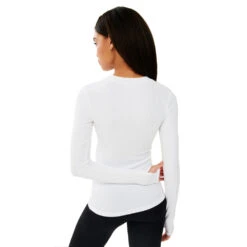 Splits 59 Louise Rib Womens Long Sleeve Shirt -Pulley Shop 28602 WHITE 1 f756db2c 02f7 4226 bd30 c769814ed143