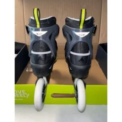 Rollerblade Macroblade 110 3WD Mens Inline Skates 2021 - (Size 9.5 Lightly Used) -Pulley Shop 30145 GREYYELLOW 2