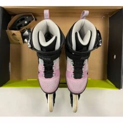 Rollerblade Macroblade 110 3WD Womens Inline Skates 2021 - (Size 8 Lightly Used) -Pulley Shop 30255 BLKGRYPINK 4 f6e062fe 111e 4853 bba4 fd46dcdfe4d9