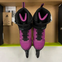 Rollerblade Macroblade 100 3WD Womens Inline Skates - (Size 9 Lightly Used) -Pulley Shop 30257 VIOLETBLACK 2