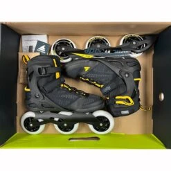 Rollerblade Macroblade 100 3WD Mens Inline Skates - (Size 10 Lightly Used) 14 Rollerblade Macroblade 100 3WD Mens Inline Skates - (Size 10 Lightly Used) -Pulley Shop 30260 BLACKYELLOW 5