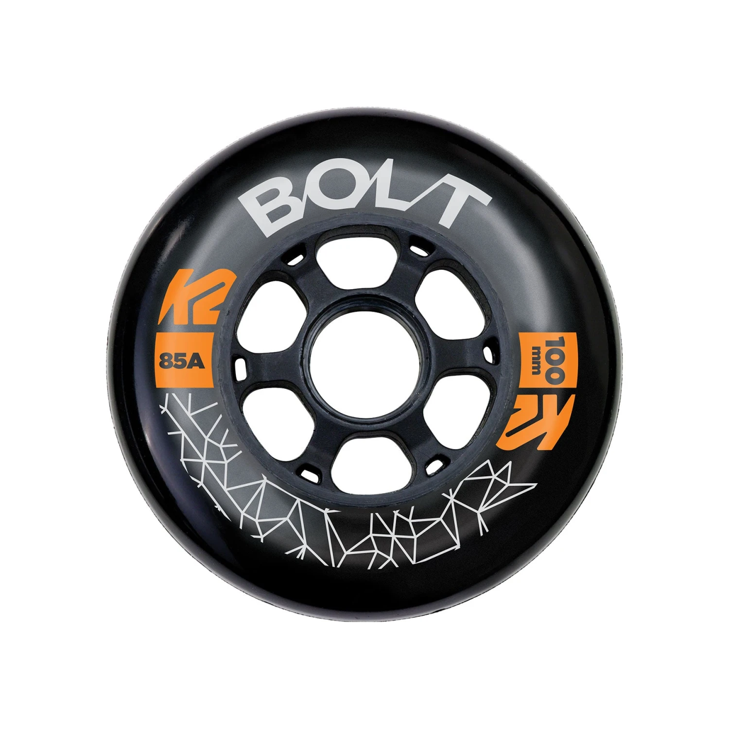 K2 Bolt 100mm/85A Inline Skate Wheels - 4 Pack 3 K2 Bolt 100mm/85A Inline Skate Wheels - 4 Pack