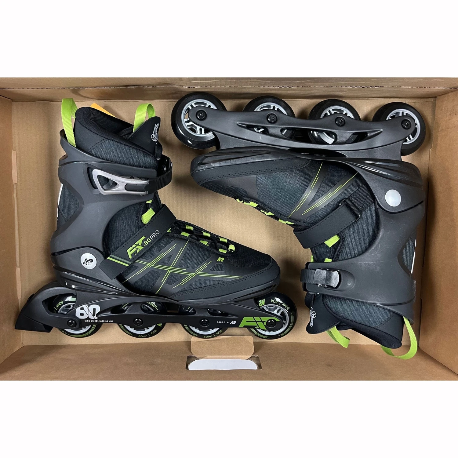 K2 F.I.T. 80 Pro Black Mens Inline Skates - (Size 12 Lightly Used) 8 K2 F.I.T. 80 Pro Black Mens Inline Skates - (Size 12 Lightly Used) - Image 6