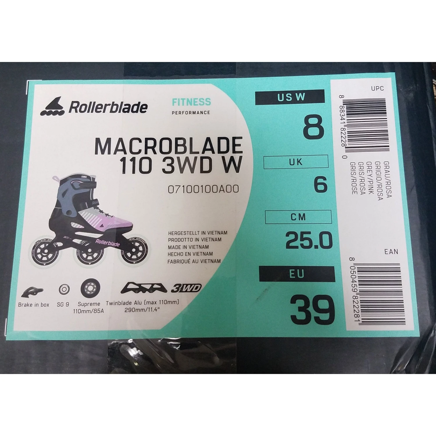 Rollerblade Macroblade 110 3WD Womens Inline Skates - (Size 8 NEW/Open Box) 5 Rollerblade Macroblade 110 3WD Womens Inline Skates - (Size 8 NEW/Open Box) - Image 3