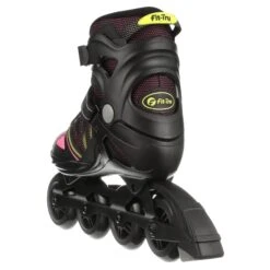 Fit-Tru Cruze 84 Pink Womens Inline Skates - (Size 8 NEW/Open Box) 12 Fit-Tru Cruze 84 Pink Womens Inline Skates - (Size 8 NEW/Open Box) -Pulley Shop 30549 BLKPNKYEL 2
