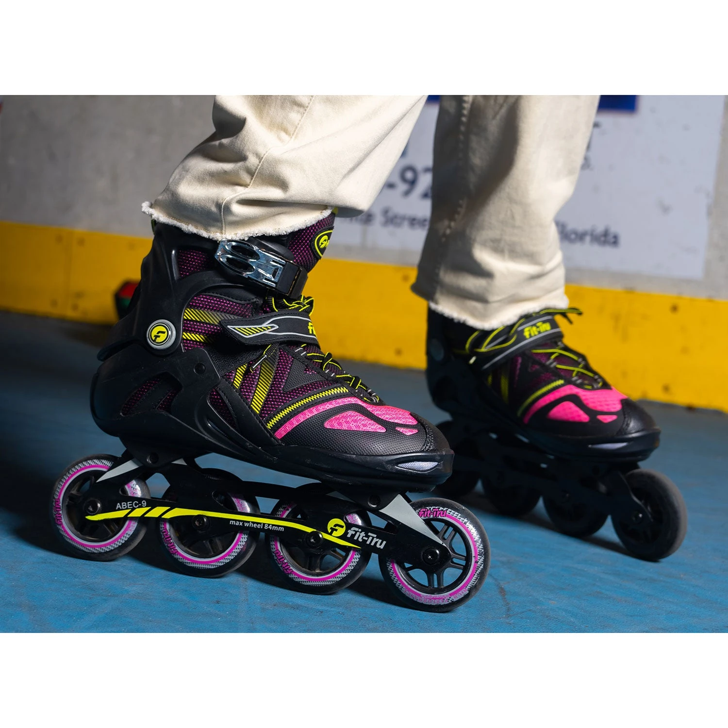 Fit-Tru Cruze 84 Pink Womens Inline Skates - (Size 8 NEW/Open Box) 6 Fit-Tru Cruze 84 Pink Womens Inline Skates - (Size 8 NEW/Open Box) - Image 4