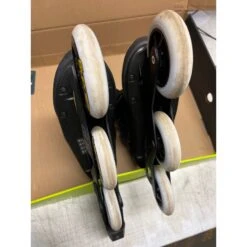Rollerblade Macroblade 100 3WD Mens Inline Skates- Size 9 MILDLY USED -Pulley Shop 30844 BLACKYELLOW 4