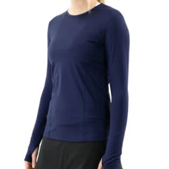 FILA UV Blocker Womens Long Sleeve Tennis Shirt -Pulley Shop 31087 NAVY412