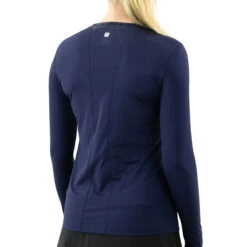 FILA UV Blocker Womens Long Sleeve Tennis Shirt -Pulley Shop 31087 NAVY412 1