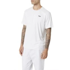 FILA Kaab Short Sleeve Crew Mens Tennis Shirt -Pulley Shop 31316 CLOUD036 804322f9 2151 4421 9cbc 512bdedb0e6e