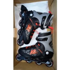 K2 Kinetic 80 Mens Inline Skates (Moderately Used Size 12.5) -Pulley Shop 31862 BLACKRED 5