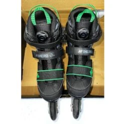 K2 Sk8 Hero Boa ALU Boys Adjustable Inline Skates - (Moderately Used Size 1-5) -Pulley Shop 31871 BLACKGREEN 2 1b30fc3c aabf 439e b168 7eb5e695420f
