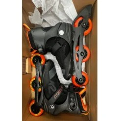 K2 Trio LT 100 Black Orange Mens Urban Inline Skates - Lightly Used -Pulley Shop 32476 BLACKORANGE 4 f3e946f8 18ee 465f 8532 f31480dcb95d