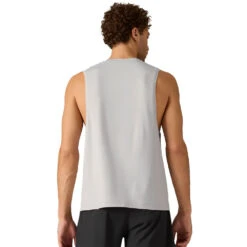 Rhone Base Training Sleeveless Tennis Shirt -Pulley Shop 32526 SLEETGRAY 1