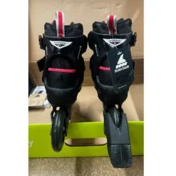 Rollerblade Macroblade 90 Womens Inline Skates - Lightly Used Size 7.5 -Pulley Shop 33060 GREYPINK 2