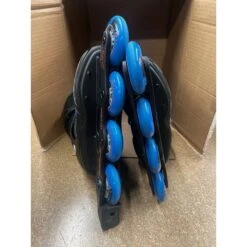 K2 Kinetic 80 Pro Mens Inline Skates - Lightly Used Size 8 -Pulley Shop 33067 BLUERED 3