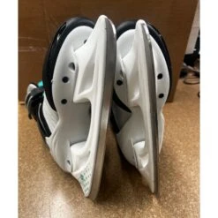 K2 Alexis Ice Pro White Grey Teal Womens Ice Skates - Lightly Used Size 8.5 -Pulley Shop 33076 WHTGRYTEAL 3