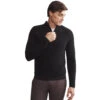Rhone Walden Knit Quarter-Zip Mens Sweater -Pulley Shop 34202 BLACK
