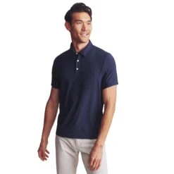 Rhone WFH Mens Golf Polo -Pulley Shop 34918 NAVYHEATHER