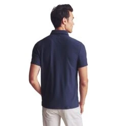 Rhone WFH Mens Golf Polo -Pulley Shop 34918 NAVYHEATHER 1